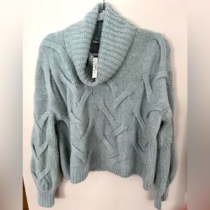 Somervell Modern Cable Knit Turtleneck Sweater by Madewell NWT, Small